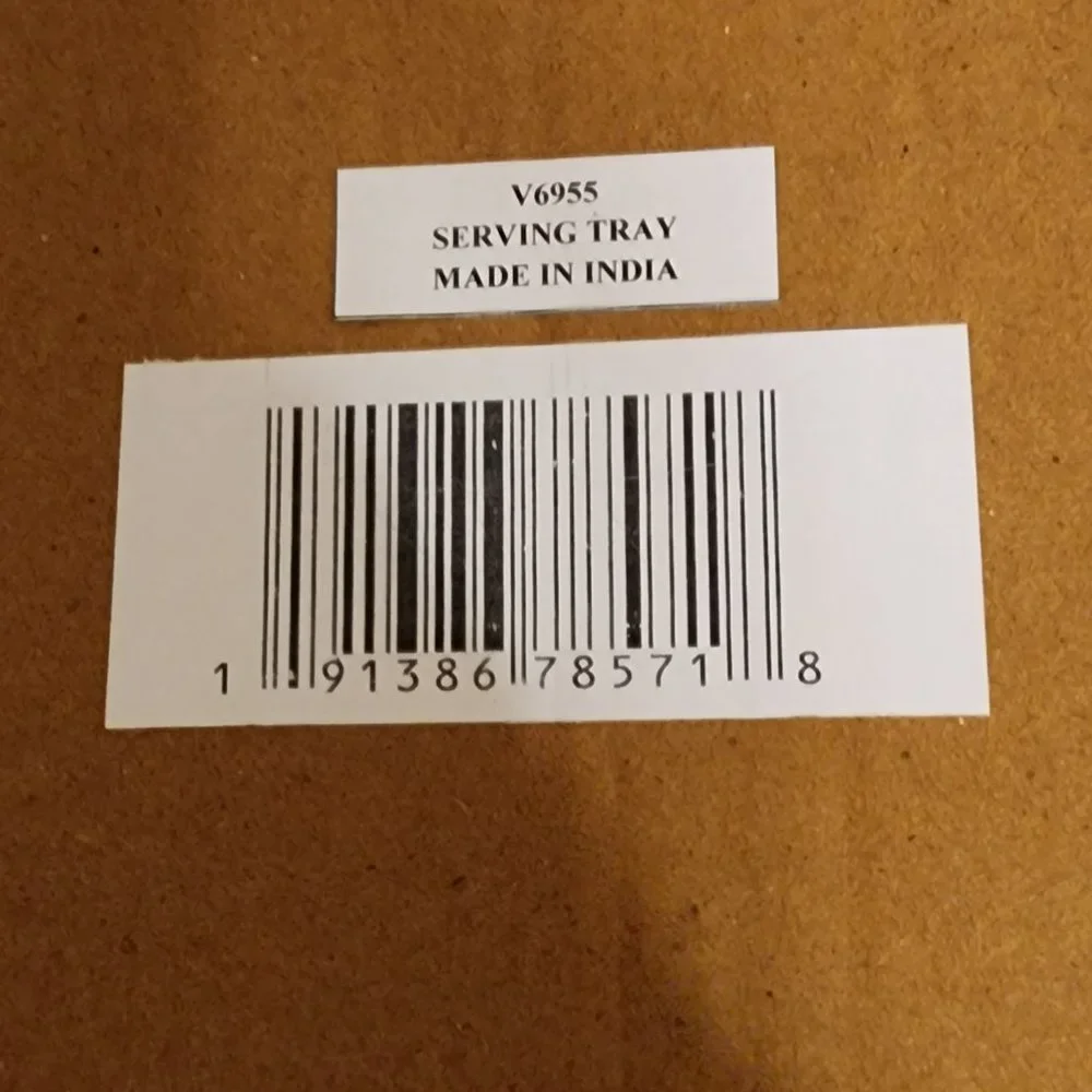 Carved Acacia Wood Divided Serving Tray - Picture 8 of 9